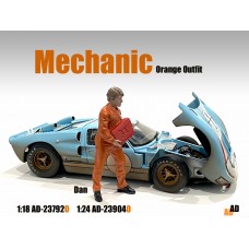AD-23904O 1:24 Mechanic with orange jumpsuit - Dan