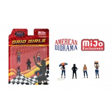 AD-2406MJ 1:64 Limited Edition Die Cast Figure Set - Grid Girls AD-2406MJ 1:64 Limited Edition Die Cast Figure Set - Grid Girls