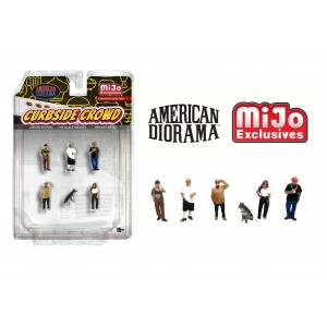 AD-2429MJ 1:64 Limited Edition Die Cast Figure Set - Curbside Crowd
