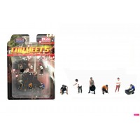 AD-2432MJ 1:64 Limited Edition Die Cast Figure Set - Car Meet 5