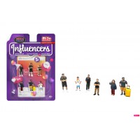 AD-2433MJ 1:64 Limited Edition Die Cast Figure Set - Influencers