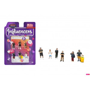 AD-2433MJ 1:64 Limited Edition Die Cast Figure Set - Influencers