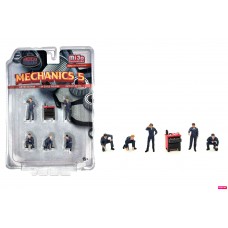 AD-2435MJ 1:64 Limited Edition Die Cast Figure Set - Mechanics 5