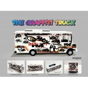 AD-70102MJ 1:64 Die cast Food truck series - Graffiti Truck