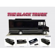 AD-70201MJ 1:64 Die cast Food truck series - Plain Black Truck