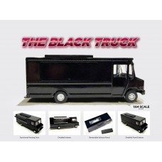 AD-70201MJ 1:64 Die cast Food truck series - Plain Black Truck
