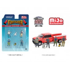 AD-76482MJ 1:64 Limited Edition Die Cast Figure Set - Firefighters 2