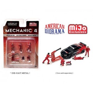 AD-76487MJ 1:64 Limited Edition Die Cast Figure Set - Mechanic 4