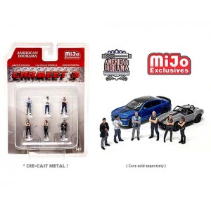 AD-76488MJ 1:64 Limited Edition Die Cast Figure Set - Car Meet 3