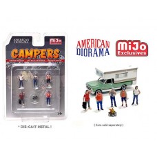 AD-76489MJ 1:64 Limited Edition Die Cast Figure Set - Campers