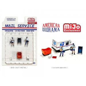 AD-76491MJ 1:64 Limited Edition Die Cast Figure Set - Mail Service