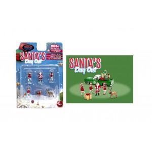 AD-76508MJ 1:64 Limited Edition Die Cast Figure Set - Santa's Day Out 
