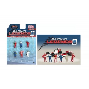 AD-76511MJ 1:64 Limited Edition Die Cast Figure Set - Racing Legends 2