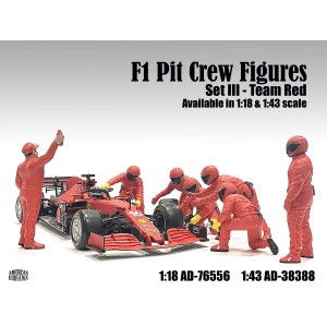 AD-38388 1:43 F1 Pit Crew Figure - Set Team Red (Set 3, Final set)