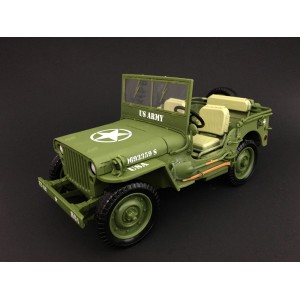 1:18 Die Cast Army Jeep Vehicle - US Army (Green)