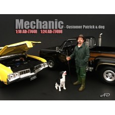 AD-77498 Mechanic - Customer Patrick & Dog AD-77498 Mechanic - Customer Patrick & Dog