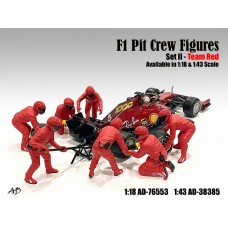 AD-38385 1:43 F1 Pit Crew Figure - Set Team Red (Set 2)