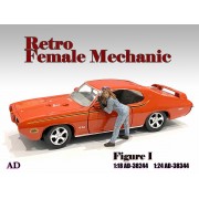 AD-38244 1:18 Retro Female Mechanic - I