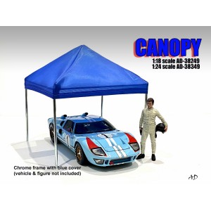 AD-38349 1:24 Accessory - Canopy (Chrome frame Blue canopy cover)