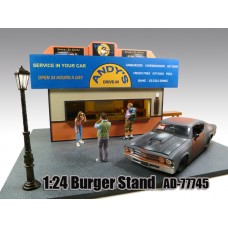 AD-77745 1:24 Scale Burger Stand Diorama